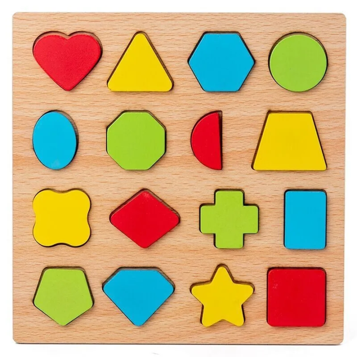 Wooden Puzzles for Toddlers ( Shape )