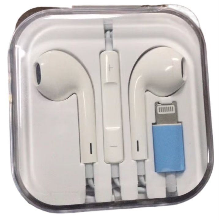 NWM USA Certified Apple IPhone Wired Earphones with Mic for 6 6S Plus SE 7, 8, 11, 12, 13 14 Pro Max X XS MAX XR lighting Headphones Earbuds Phone Accessories I phone hand free Headset