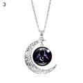 Chain Necklace 12 Constellation Moon Pendant Women Necklace. 