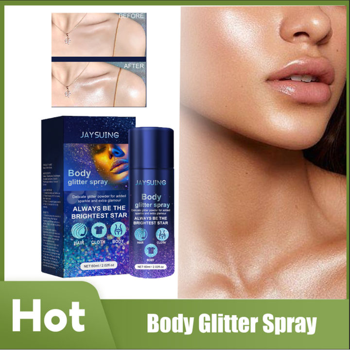 Body Shine Spray High Gloss Shimmer Sparkle Powder Highlight Makeup ...