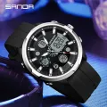 【Miga Plaza】 New Electronic Men Fashion and Leisure Watch Waterproof Night Glow Multi functional Watch SD9053-3. 