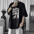 Naruto Clothes Short Sleeve MaleTT-shirt Anime Print Two-Dimensional Casual All-Match Loose-Fitting plus Size Half-Length Sleeves Top. 