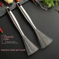Stainless Steel Pan Brush Bowl Plate Long Handle Strong Decontamination Convenient Fast Sink Stove Kitchen Clean Tools. 
