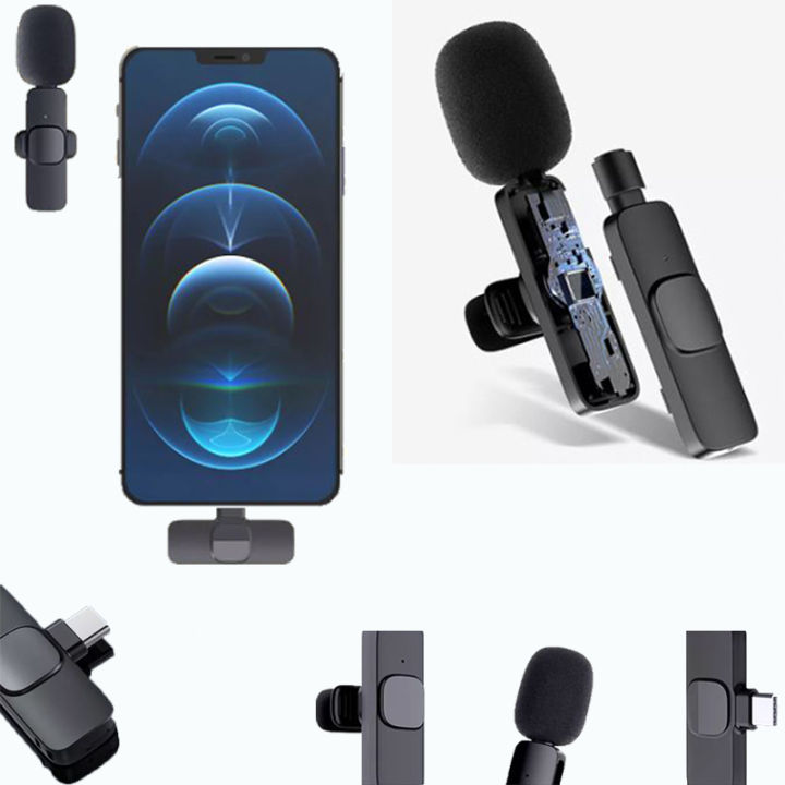 Youtuber Set Portable Lavalier Wireless Microphone For Type C 3.5mm