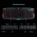 Gaming Keyboard M200 LED Wired USB Illuminated Cool Ergonomic PC Gaming Keyboard Adjustable 3 Color LED Backlight Backlit Keyboard. 