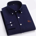 100% cotton oxford men long sleeve shirt. 