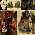 Hot The Last of Us Part 1 2 Poster Abby Ellie Retro Kraft Paper Prints Vintage Home Room Cafe Club Decor Art Wall Painting. 