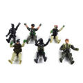 【Fullyoung_520 Store】6 pcs/set Army soilder assembly model action figures kids. 