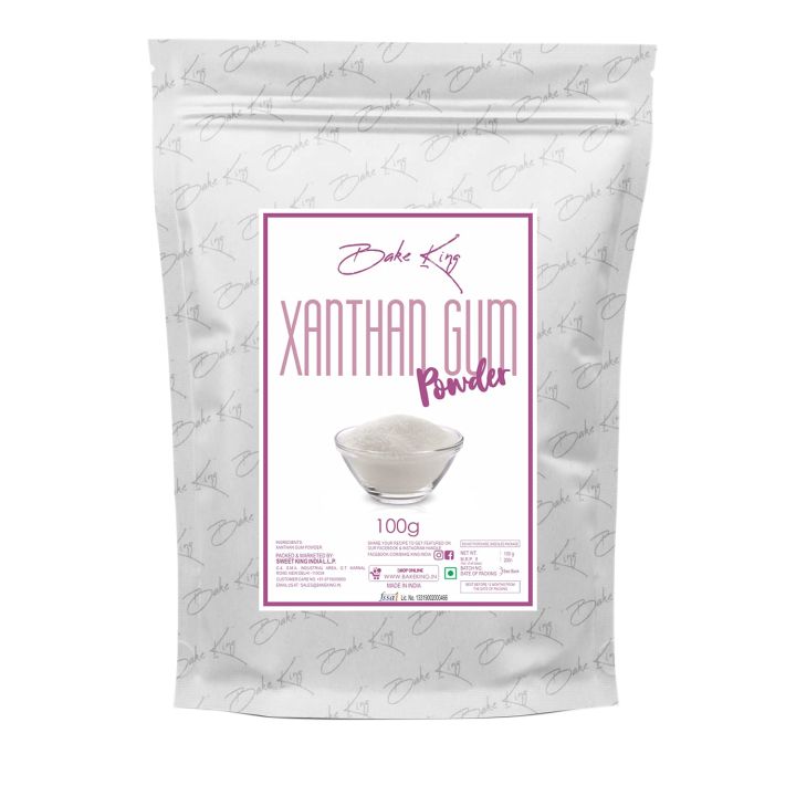 BAKE KING Xanthan Gum Powder 100grms |Thickening, Binding Agent and Stabilizer | Best For Soup, Ice Cream, Muffins(FROM INDIA)JEZ