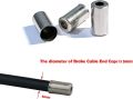 Bicycle Cable End Knob, 15 pcs Cable Front Rear and End Knobs for All Type of Cable Repairs. Bicycle Accessories. 