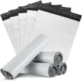 25pcs Courier Bags, Daraz Deliver Bags, Grey color, Waterproof Self Seal Plastic Poly Envelope Mailer Storage Bag Postal Packaging Shipping Mail Bag. 