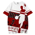 LZ59 SLAM Tshirt Anime Cosplay Short Sleeve Unisex Tops Casual Loose Fashion Tee Shirt Plus Size L59Z. 