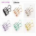 Paper Clip Bookmark Binder Metal Clamp Clips Multicolor Office Supplies School Student 19Mm(Green -19Mm). 