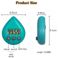 Silent Non-Ticking Battery Operated Shower Timer, Waterproof Digital Timer, Small Size Cute Timer Black Easy Install. 