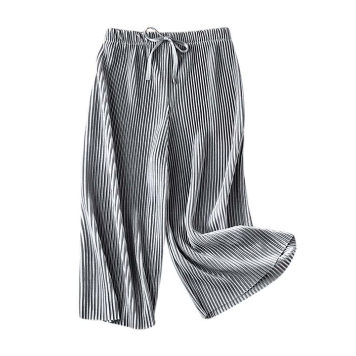Kingstar123%202-10Y%20Kids%20Girls%20Boys%20Pants%20Elastic%20Waist%20Stripe%20Baju%20Kanak%20Korean%20Style%20Trousers%20Lace%20Up%20Soft%20Wide%20Leg%20-%20Image%207