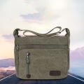 Men And Women Travel Bags Tool Bag Retro Washed Canvas Shoulder Messenger Bag Crossbody Satchel Single Back. 