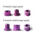 BUCKLOS 6.5/8.5mm Crankset Bolts AL7075 Aluminum Alloy Bike Chainring Screw Single Double Chainwheel Bolts. 