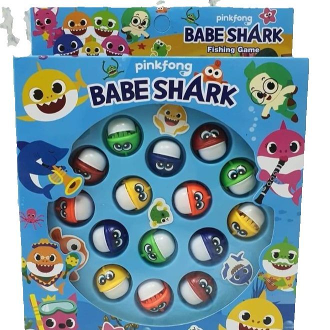 BABY SHARK FISHING GAME KIDS PLAY SET 6898 Portable Fishing Toy w Wind up Power Education Stimulation Busy Board for Toddler Age 3Year LANKA MARKET KU5111 Daraz.lk