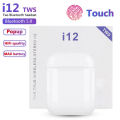 OriginaI i12 Airpods TWS Full Set with Box - True Wireless Bluetooth Headset 5.0 Touch Control Earbuds for Android and iOS Mobile Phones New /i 15 Airpods New I12 Tws Airpod Earbuds White Inpods 12 tws 5.0 pods Further I7s tws, i11 tws, i15 tws, Air dots. 