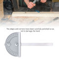 180 Degree Woodworking Protractor Safety Edge Angle Protractor for Angle Measurement. 