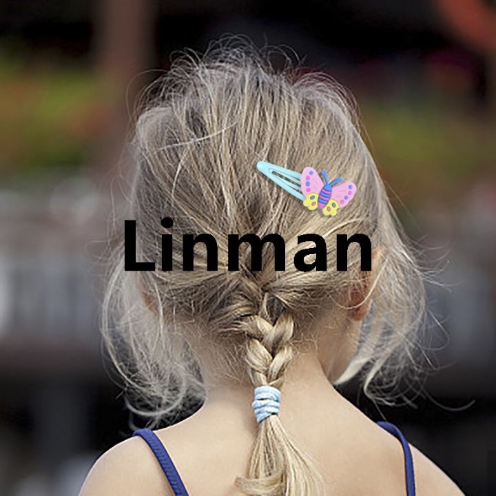 Linman 10PCS Cute Unicorn hairpins For Baby Girls Sweet Butterfly Hair Portable Clips mermaid rainbow Hair Clips Barrettes Kids Hair Accessories
