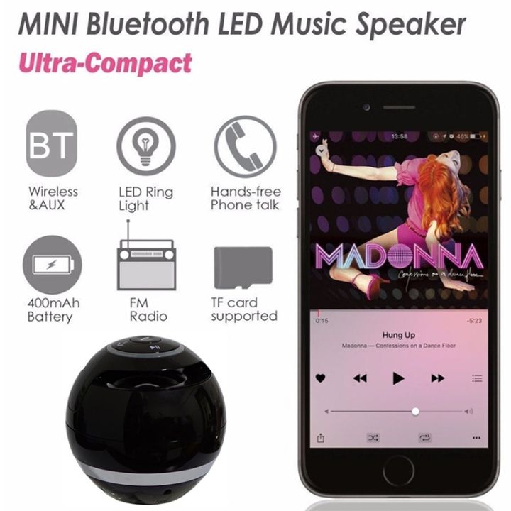 A18%20Ball%20Speaker%20with%20LED%20Light%20Portable%20Mini%20Speaker%20Mobile%20Music%20MP3%20Subwoofer%20Support%20TF%20(Blue)%20BLUE%20-%20Image%203