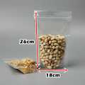 100pcs Fully Transparent ziplock -Transparent Stand up Pouch. 
