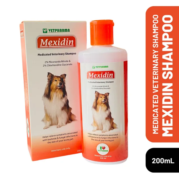 MEXIDIN Medicated Veterinary Pet Shampoo (200mL)