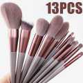 13 Pcs Makeup Brushes Set Eye Shadow Foundation Women Cosmetic Powder Blush Blending Beauty Make Up Tool For Beginner. 