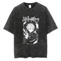 Hip Hop Men Oversized T Shirt Streetwear Japanese Anime Jujutsu Kaisen Cartoon Print Tshirt Casual Cotton Loose Retro T-Shirt. 