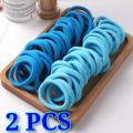 Girls solid color big rubber band ponytail holder gum headwear elastic hair bands korean girl hair accessories ornaments. 