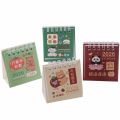 Cute Mini 2026 Desk Calendar Coil Binding Flip Desktop Calendar Cartoon Daily Planner Office School Supplies. 