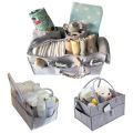 Baby Diaper Caddy Organizer Portable Holder Bag for Changing Table and Car, Nursery Essentials Storage Bins 38*23*18cm. 