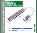USB 3.0 Type A. 4 Port Multi Splitter Adapter Hub OTG support PC Computer. 