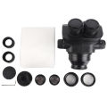 Microscope Head Trinocular Head 3.5-100X Bifocal Continuous Zoom Microscope Head. 