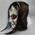 【HUT】 Halloween Zombie Mask Ghost Festival Horror Mask Scary Halloween Long Hair Ghost Scary Mask Cosplay Props Scary Party Supplies. 