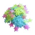 50Pc Glow in The Dark 3D Stars Wall Stickers Luminous Fluorescent Plastic Wall Stickers Murals Decals for Art Bedroom Room Decor. 
