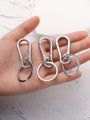 Simple Keychain Metal Car Key Ring Fashion Detachable Carabiner Hook Waist Hanging Key Chain Buckle Men Women Accessories 1Set. 