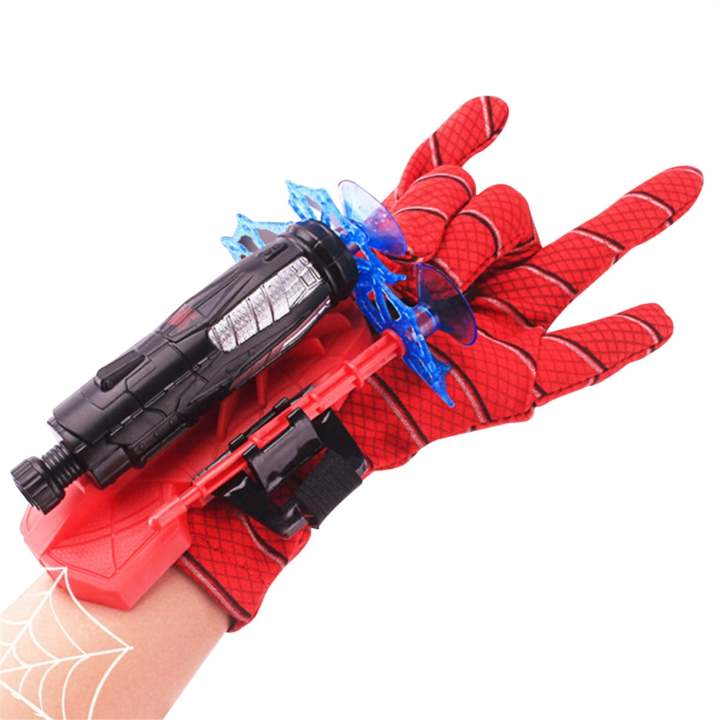 Spiderman Gloves Web Shooter for Kids Plastic Cosplay Glove Hero Launcher Wrist Toy Set