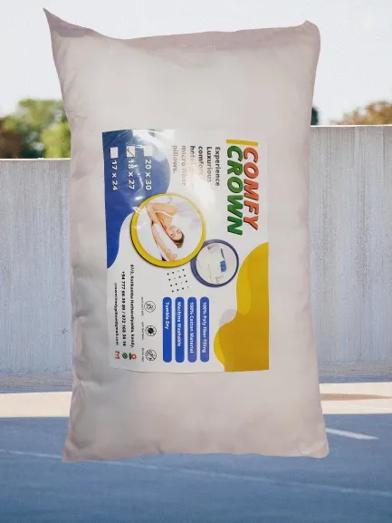 Pillow Comfy Crown Poly Fiber PILLOW - 20"X30" Hotel Grade king size pillow