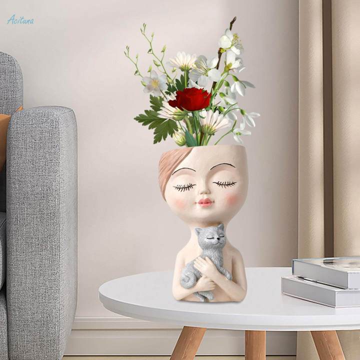Head%20Planter%20Pots%20Cute%20Resin%20Face%20Flower%20Pot%20with%20Drainage%20Creative%20Decorations,%20Gift%20for%20Women,%20Man,%20Office%20and%20Garden%20Decor%20-%20Image%205