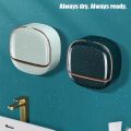 Wall Mounted Soap Holder No Drilling | Self-Draining Soap Box for Bathroom Shower Kitchen | Adhesive Soap Dish with Drain Tray | Waterproof PP Plastic | 5 Variants (White, Green, Long Version). 