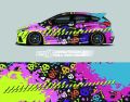Skull Full Body Vinyl Wrap Modern Design Vector Image Car Full Wrap Sticker Decorative Car Decal Racing Car Graphic Decal. 