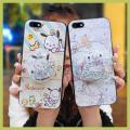 Back Cover Kickstand Phone Case For Huawei Y5 2018/Honor 7s/8 Lite Glitter Skin feel silicone Simplicity Cartoon TPU. 