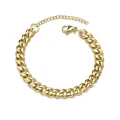 Unisex Trendy Cuban Chain Bracelet - Classic Stainless Steel - 3/5/7mm Width. 