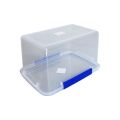 Storage Box Plastic Refrigerator Large Rectangular Heightened Freezer Box Crisper Commercial Transparent Sealed Box. 
