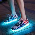 【ThinkWay】▫﹍#Glow In The Dark Shoes#Waterproof Charging Colorful Luminous Shoes Couple Street Dance Ghost#Dindang01.ph#10.12 91/14. 
