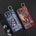 Dirt-resistant Lanyard Phone Case For Oukitel C53 Wristband protective Cute ring Cartoon Shockproof Waterproof Kickstand. 