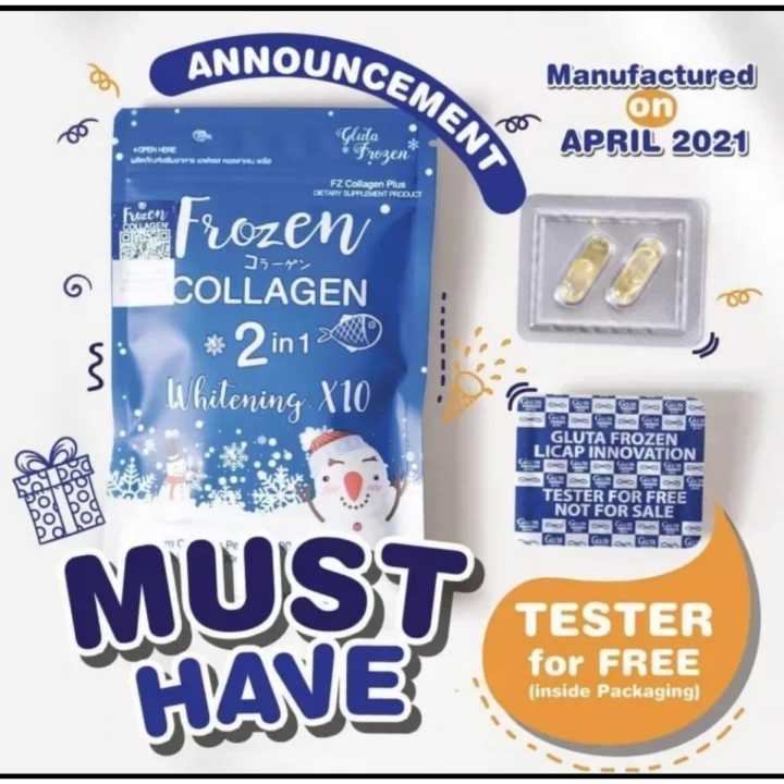 Frozen Collagen Skin Whitening with Glutathione capsules 60