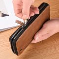 【QuasarQuarters】Wallet Large Capacity Long Clutch Outdoor Bag Men's Clutch Handbag Zipper Style. 